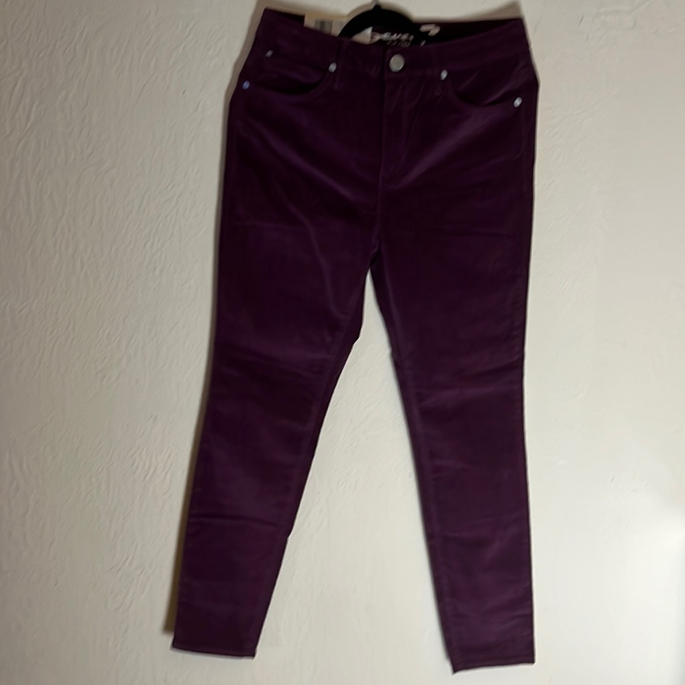 Seven7 Plush Touch Corduroy Skinny High Rise sz8